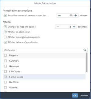 Mode présentation - Nouveautés de SAP BusinessObjects 4.3